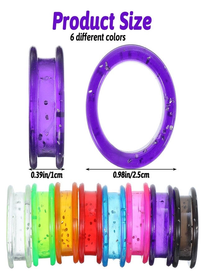 Guduling 16pcs Shear Finger Ring Inserts, Silicone Scissors Finger Ring, Multi-Color Scissor Thumb Insert Protection for Pet Grooming Scissors Accessories, Barber Grips, for Trimming Dog Hair - Image 3